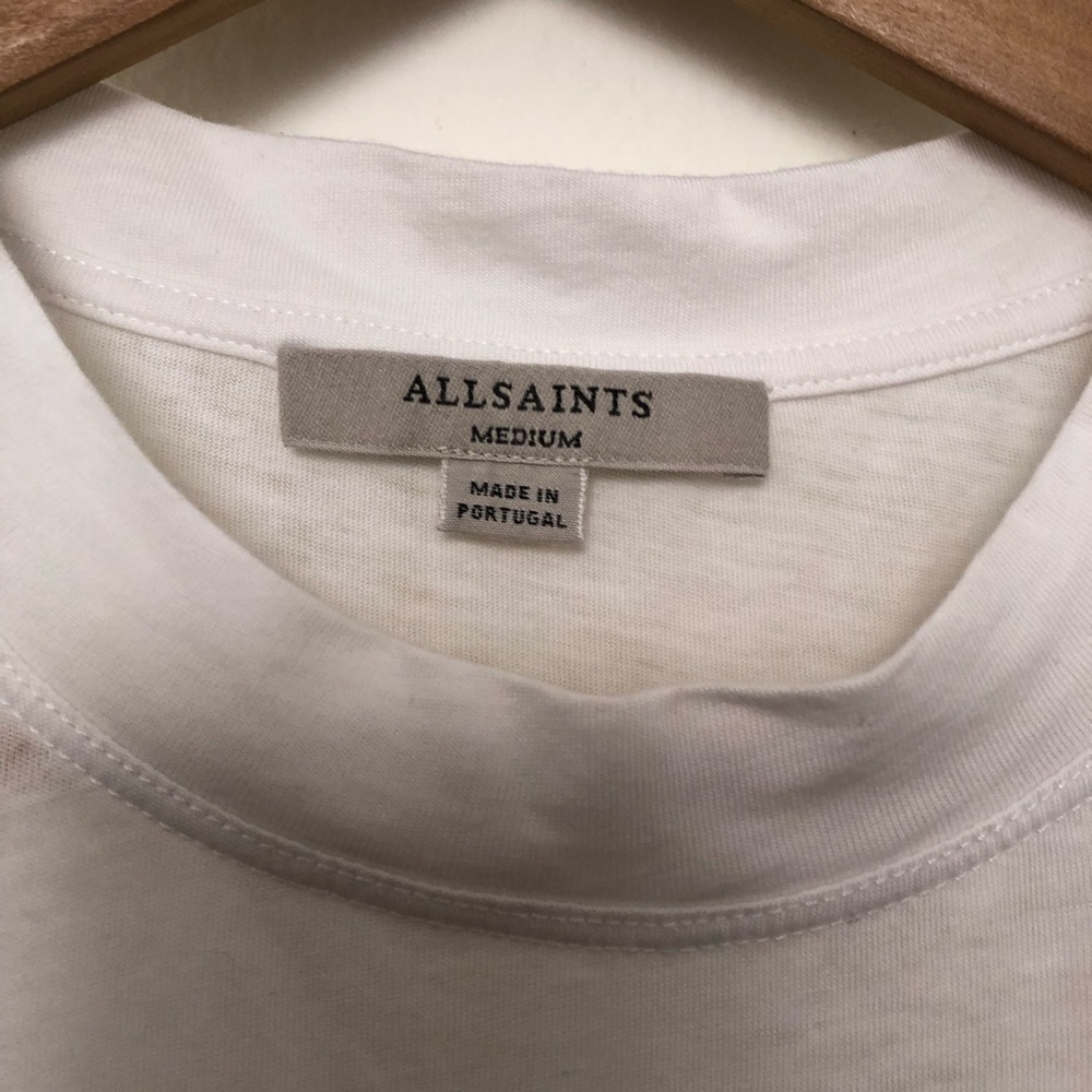 All Saints White Pleated Top - Picture 8 of 11